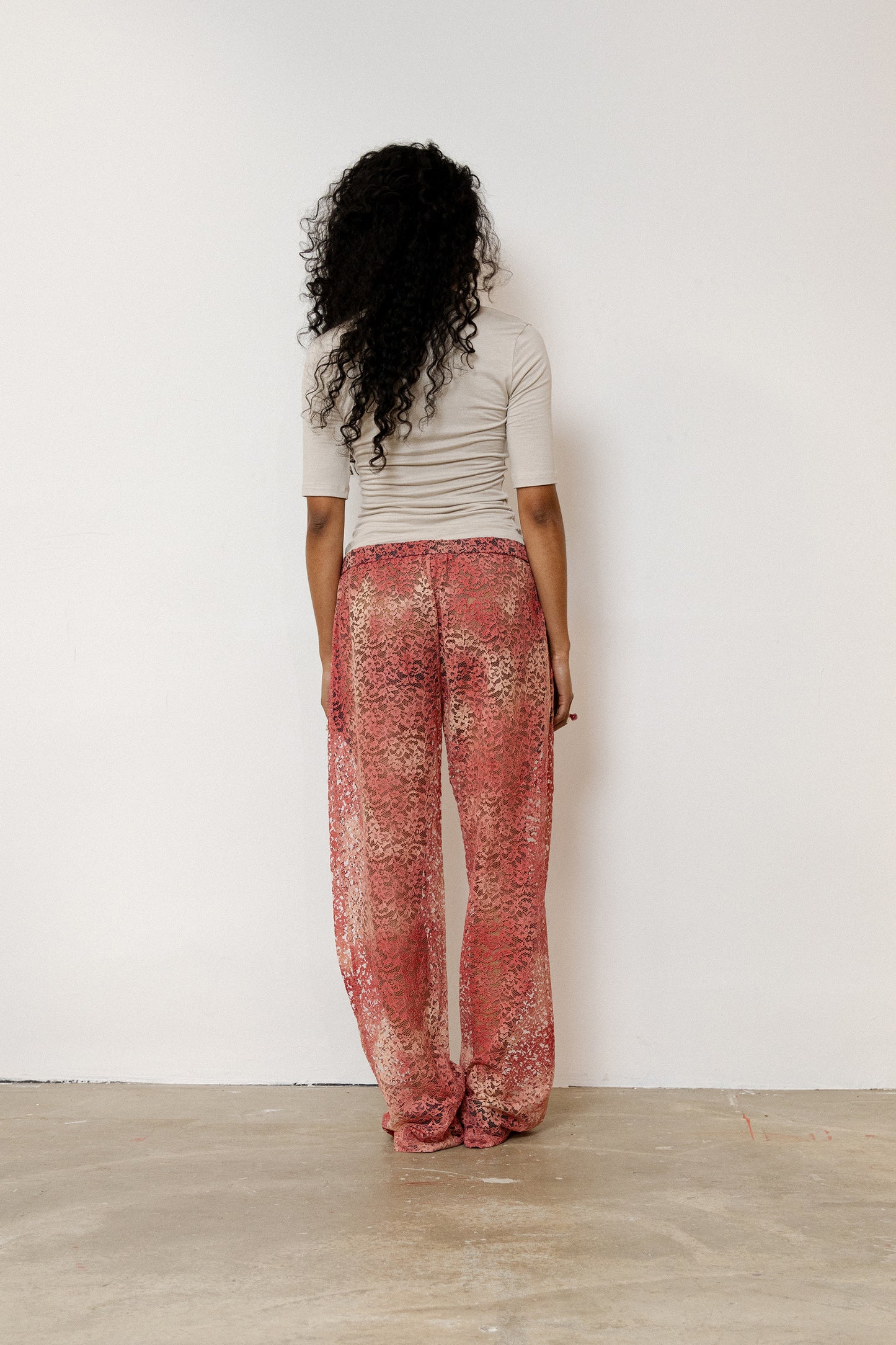 Islander Pants in Sun Bleached Lace - Sunset Pink