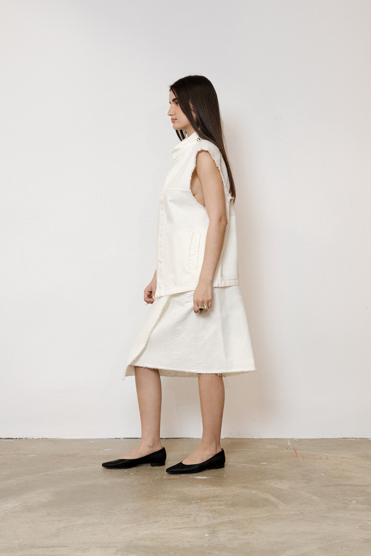 White Cotton Canvas Jacket