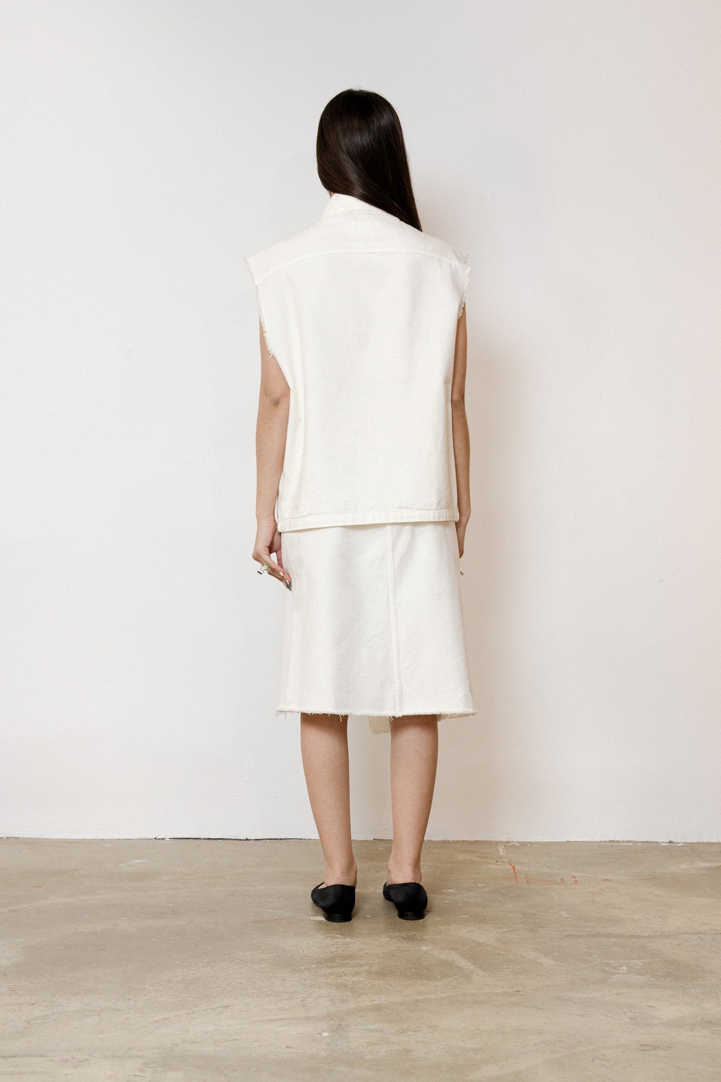 White Cotton Canvas Jacket
