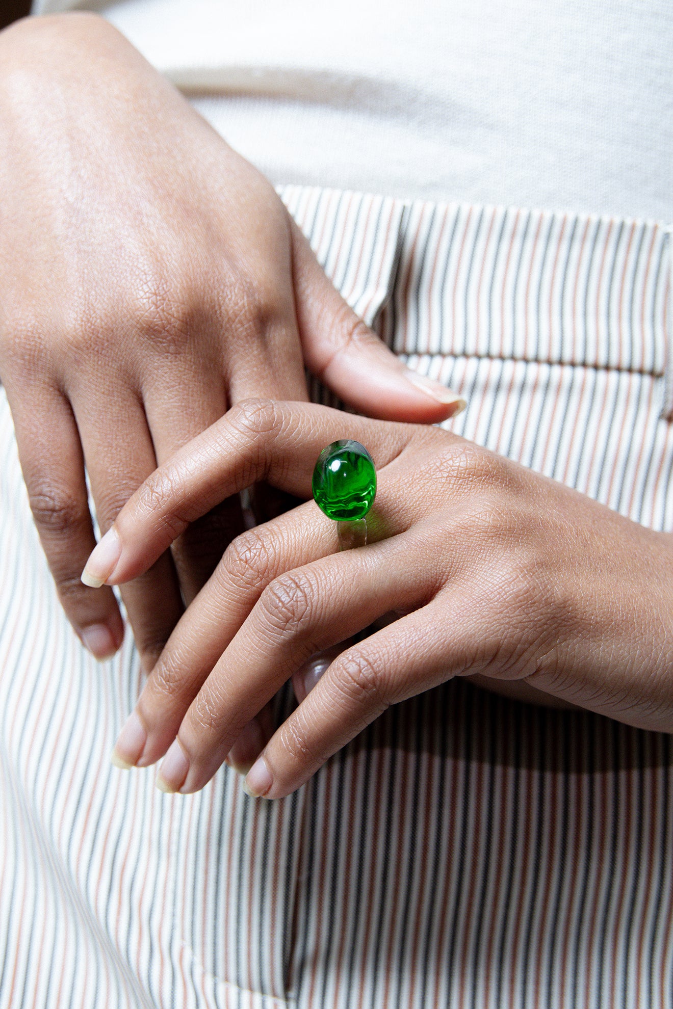 Small Model Prima Ring - TSAVORITE