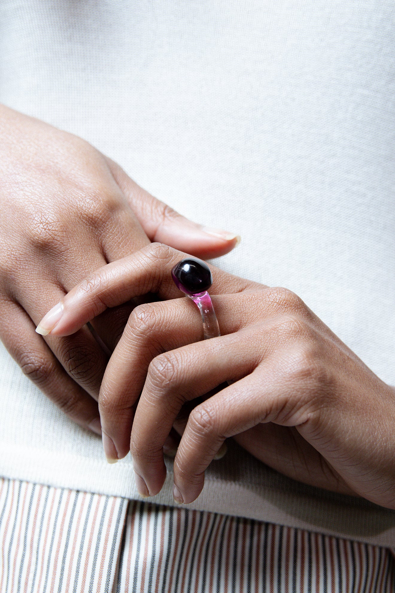 Small Model Prima Ring - RHODOLITE