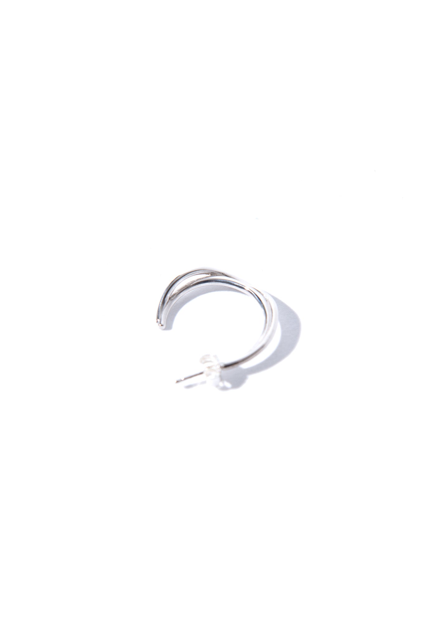Möbius Big Earring in Silver