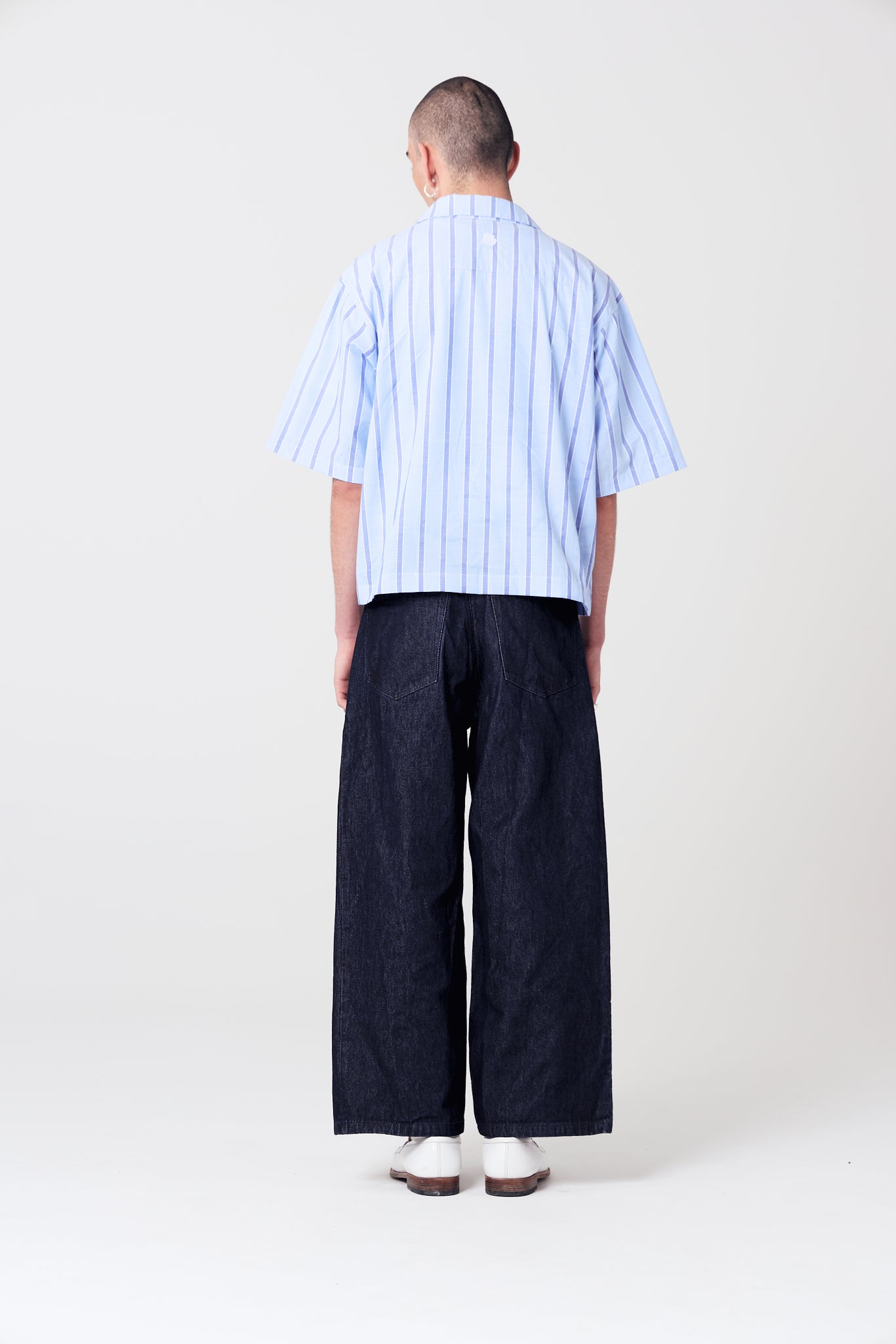 The Classic Blue Stripes Bowling Shirt