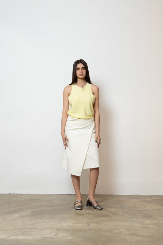 Yellow Lyocell Top