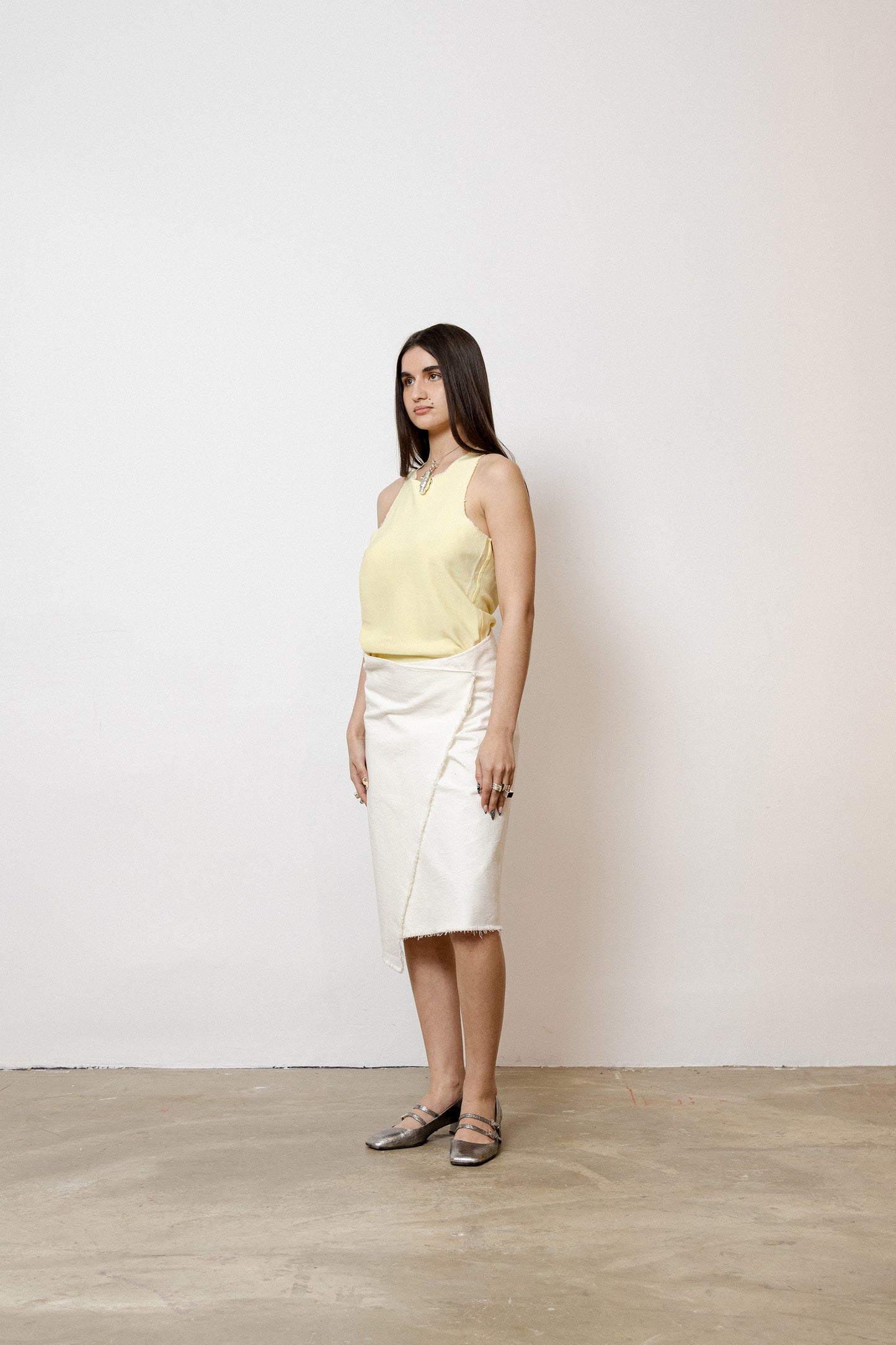Yellow Lyocell Top