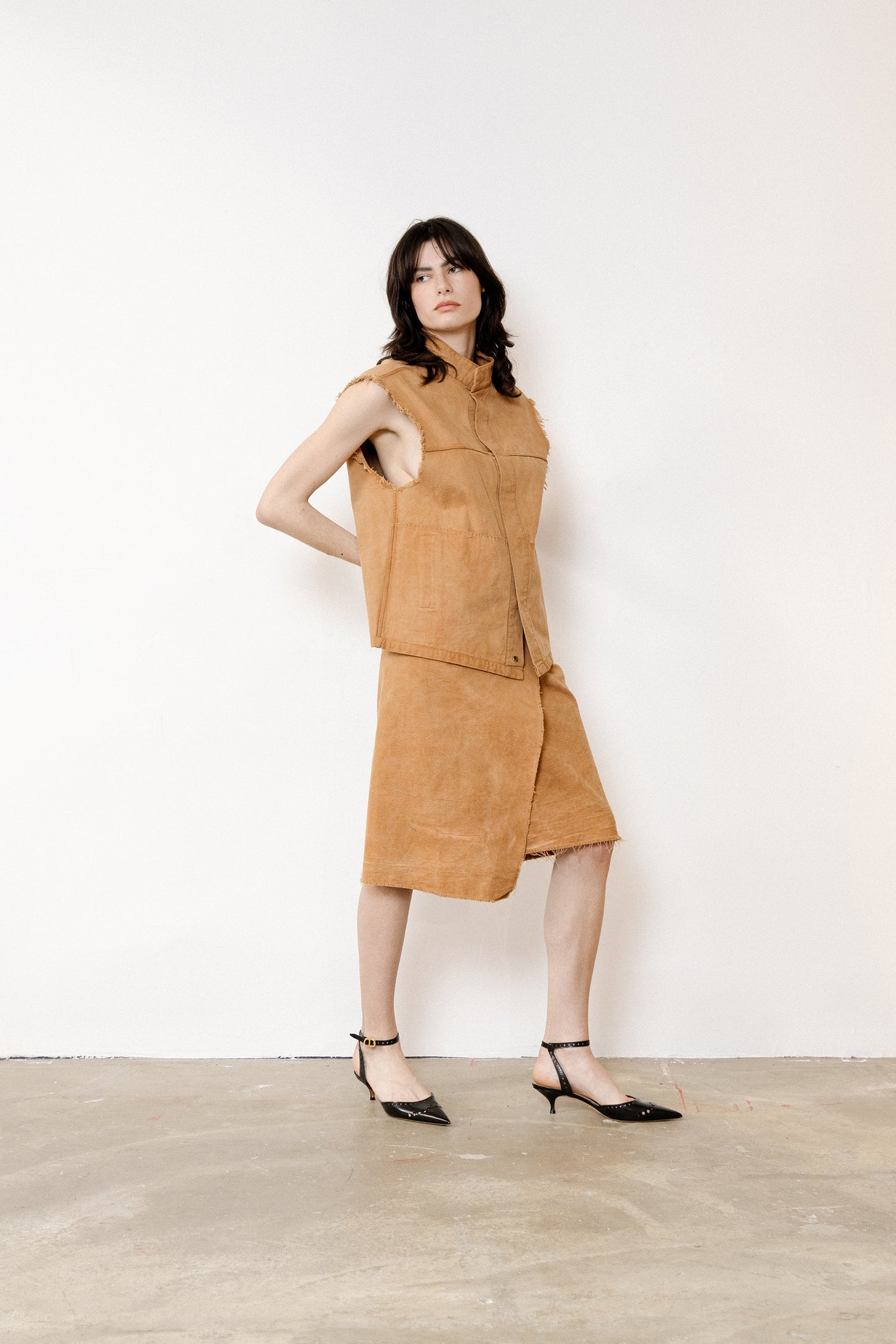Brown Cotton Canvas Jacket
