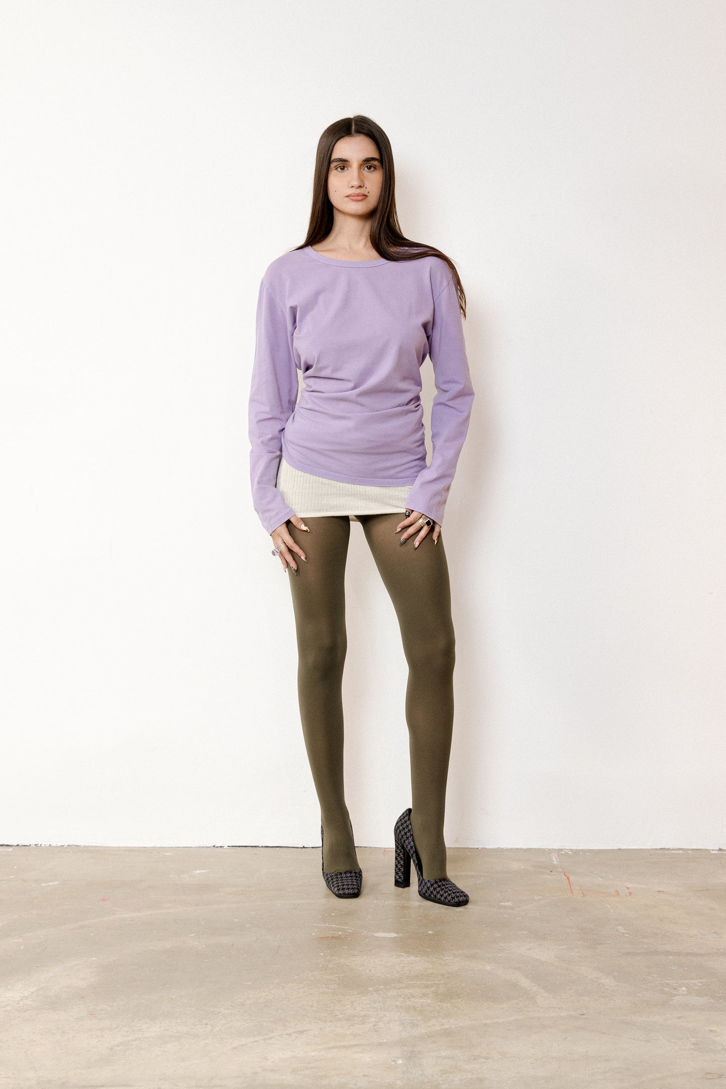 Lilac Cotton T Shirt
