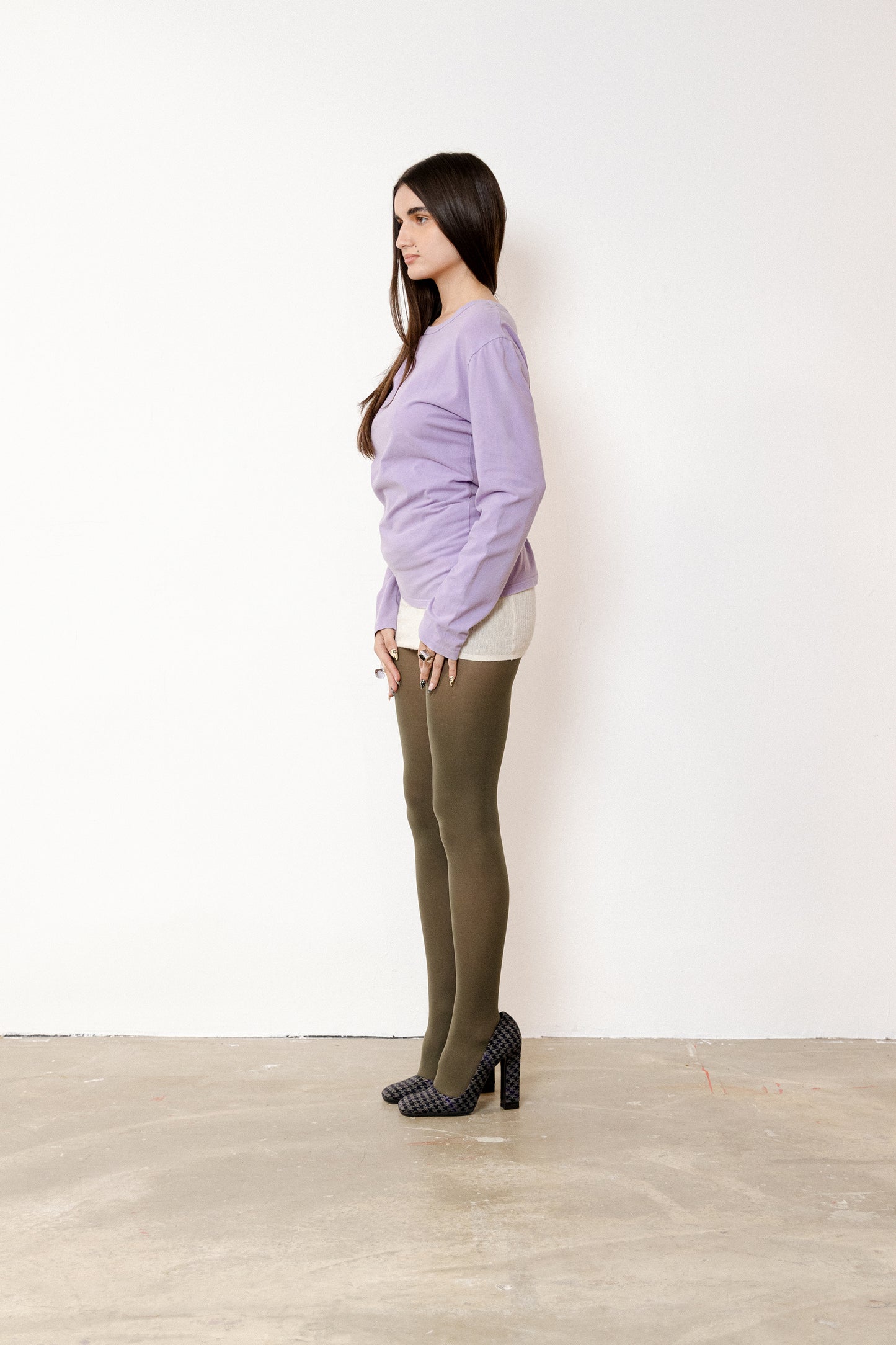 Lilac Cotton T Shirt