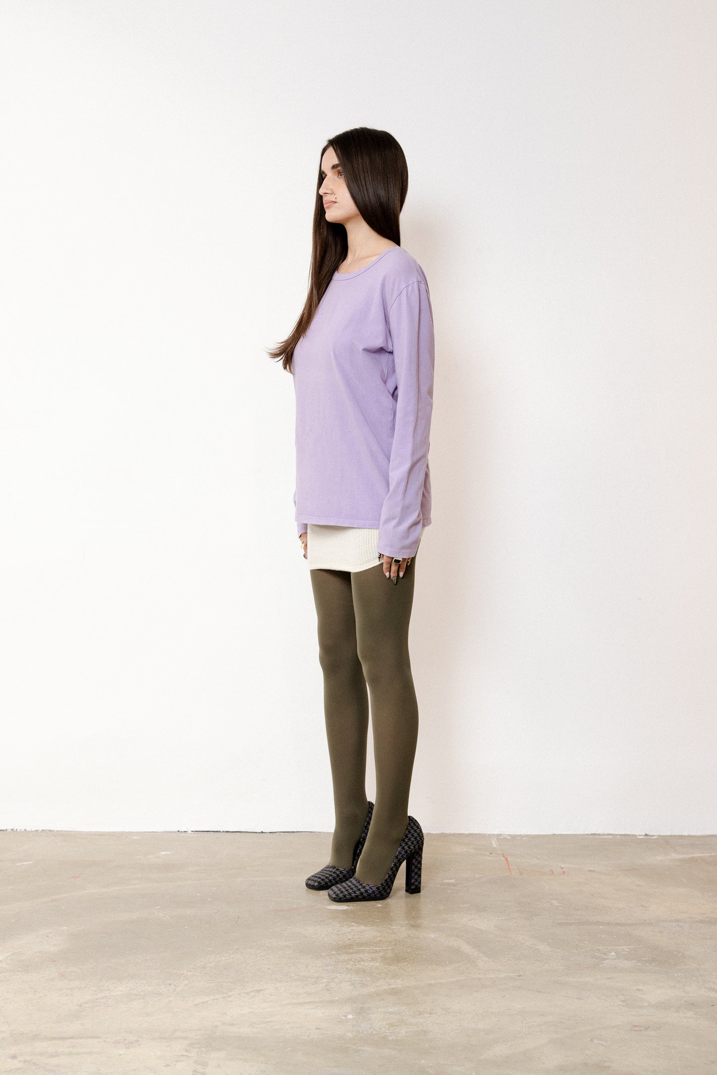 Lilac Cotton T Shirt