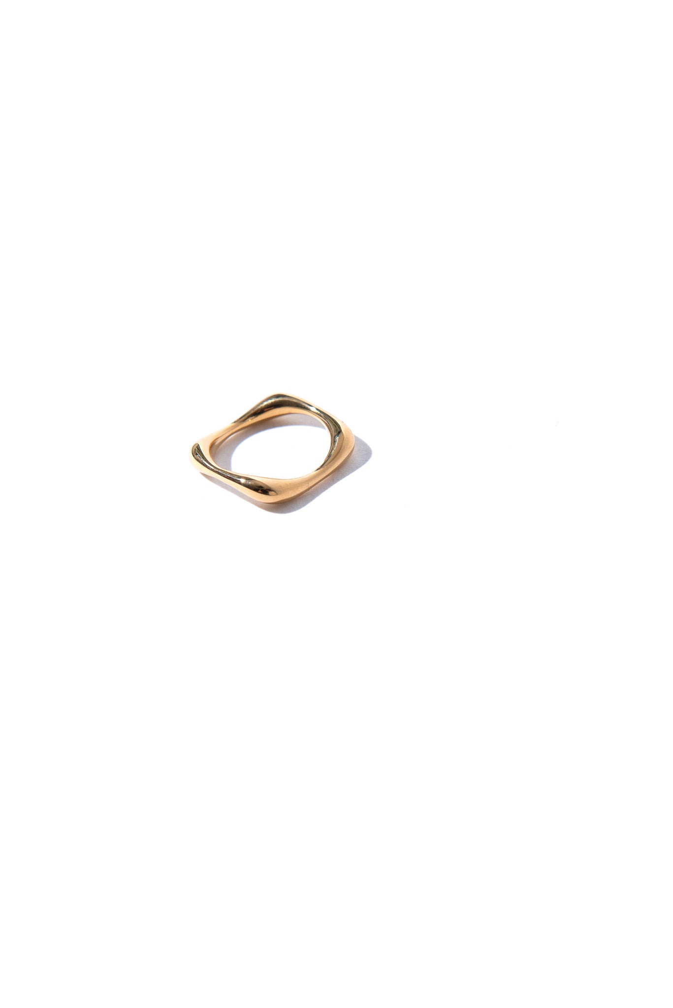 Spike Möbius Gold Plated Ring