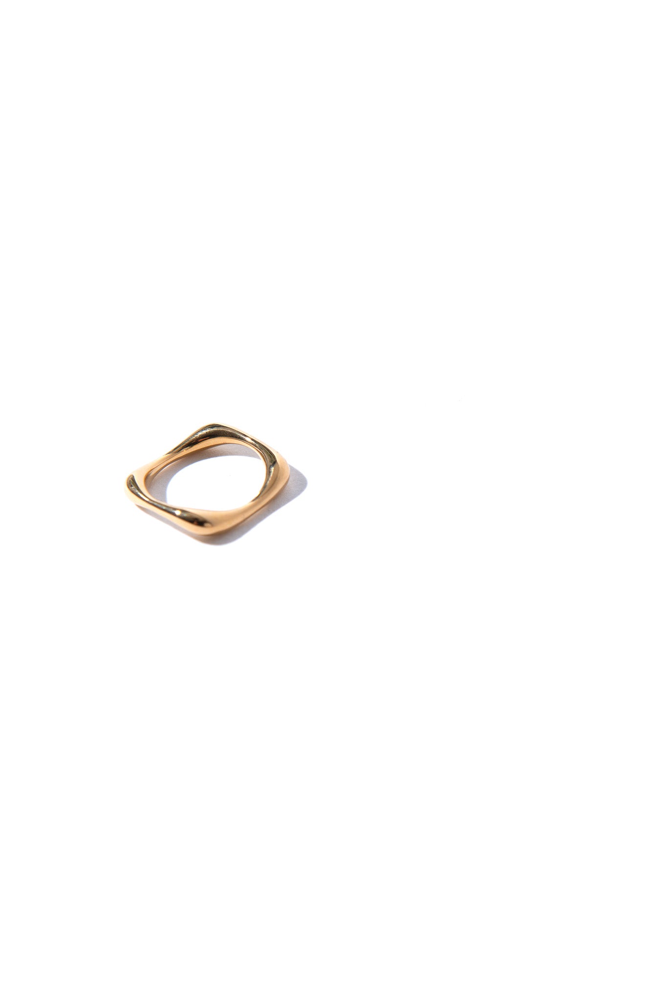 Spike Möbius Gold Plated Ring