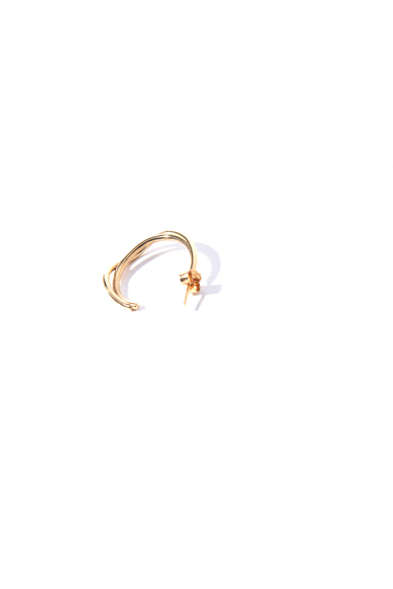 Möbius Big Earring in Gold Plated