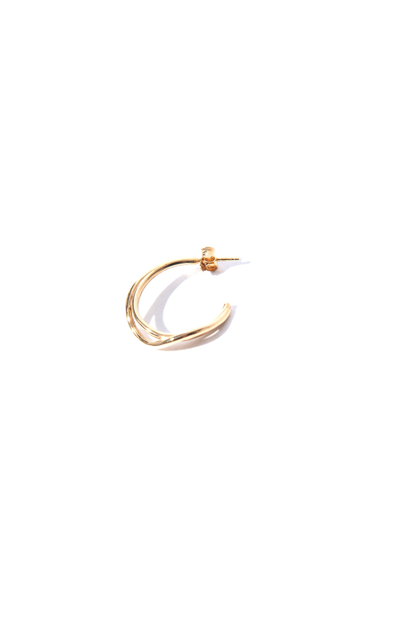 Möbius Big Earring in Gold Plated