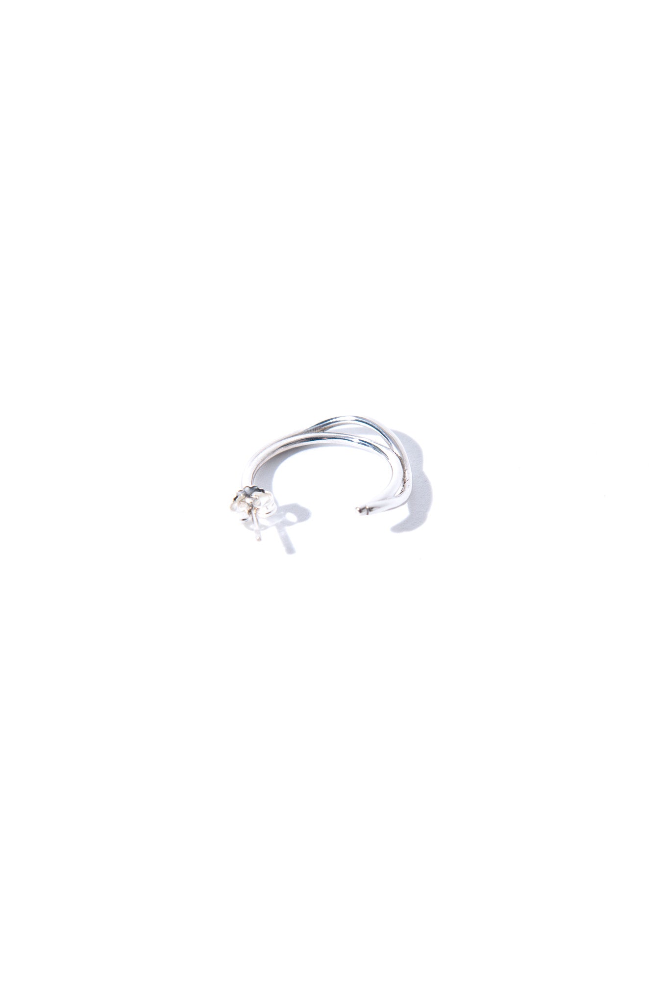 Möbius Big Earring in Silver